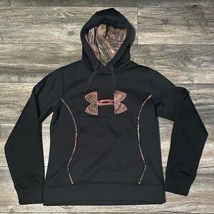 Under Armour Black Hoodie with Camouflage Accents